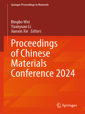 cover image of Proceedings of Chinese Materials Conference 2024